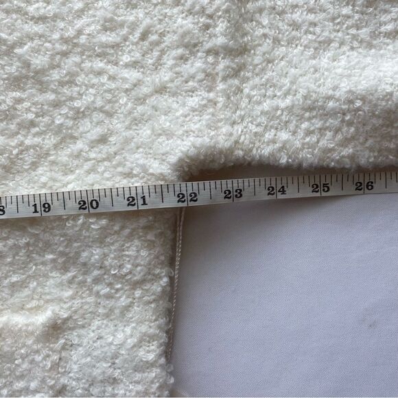 NWT Abercrombie and Fitch Lounge Ivory Boucle Wool Blend Cardigan Size Small - Picture 15 of 16